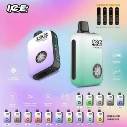 ICE FREEZE 10000 PUFFS 拋棄式電子煙 四檔涼度調節 現貨
